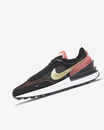 Nike Waffle One Negros Rojos Verdes Claro | MX 3057